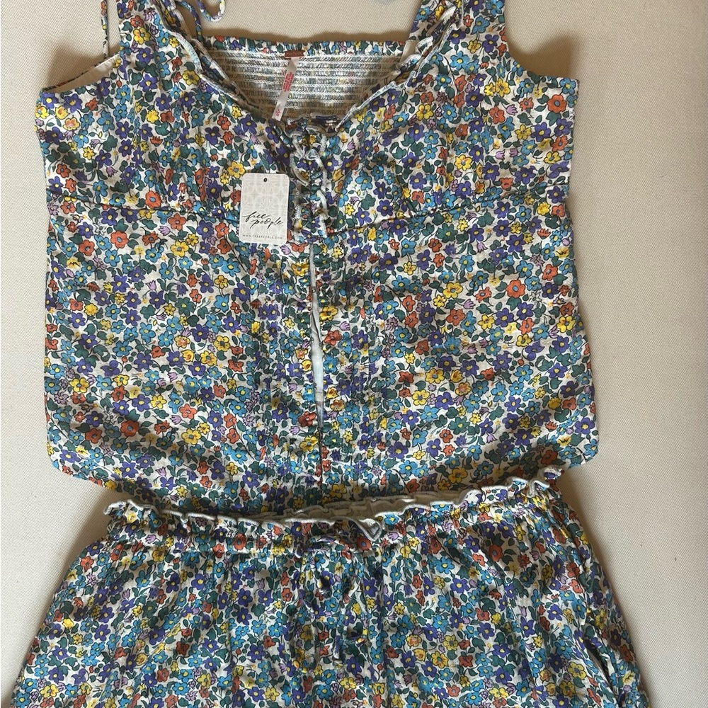 Free People Ellia Printed Set Size Large - Picture 6 of 11